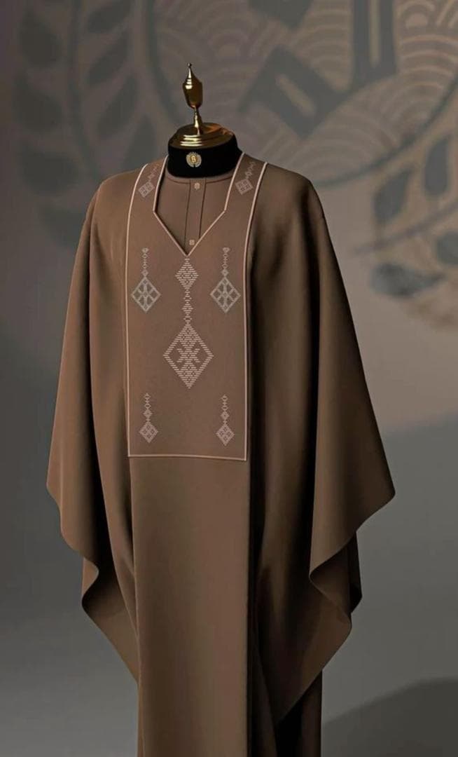 Brown agbada