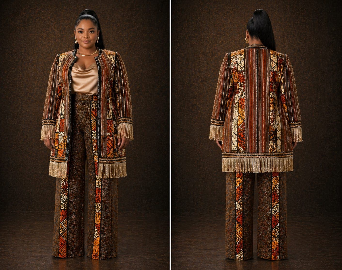 Ankara jacket set